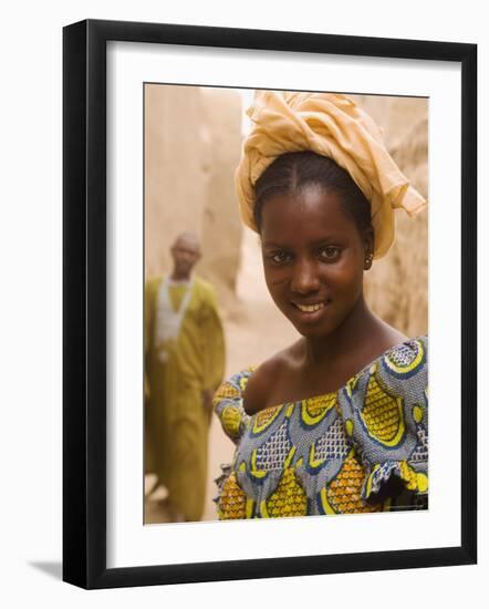 Portrait of a Fulani Woman, Mopti, Mali, West Africa, Africa-Gavin Hellier-Framed Photographic Print