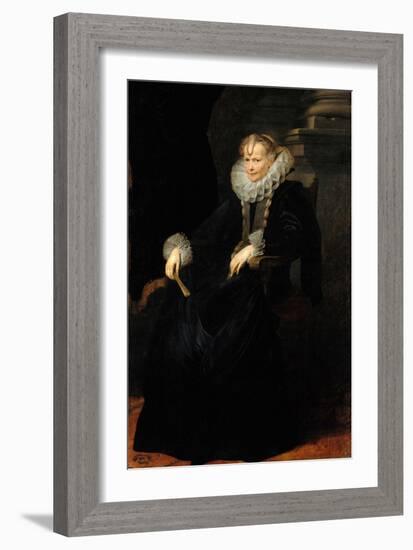 Portrait of a Genovese Lady, C. 1621-Sir Anthony Van Dyck-Framed Giclee Print
