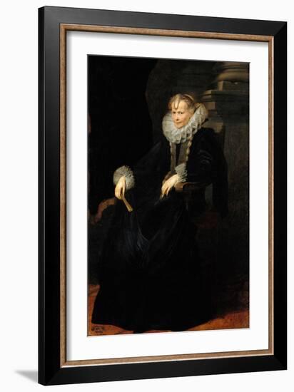 Portrait of a Genovese Lady, C. 1621-Sir Anthony Van Dyck-Framed Giclee Print