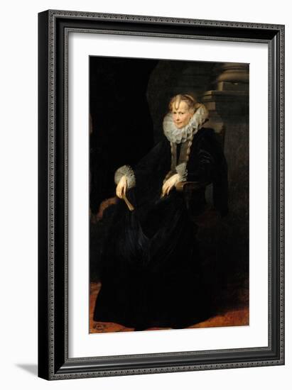 Portrait of a Genovese Lady, C. 1621-Sir Anthony Van Dyck-Framed Giclee Print