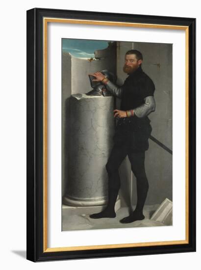 Portrait of a Gentleman, 1555-1556-Giovanni Battista Moroni-Framed Giclee Print