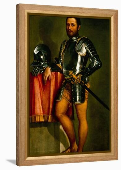 Portrait of a Gentleman by Veronese-Veronese-Framed Premier Image Canvas