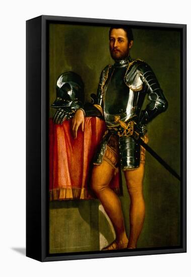 Portrait of a Gentleman by Veronese-Veronese-Framed Premier Image Canvas
