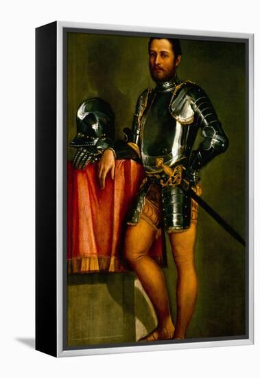 Portrait of a Gentleman by Veronese-Veronese-Framed Premier Image Canvas