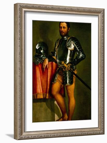 Portrait of a Gentleman by Veronese-Veronese-Framed Giclee Print
