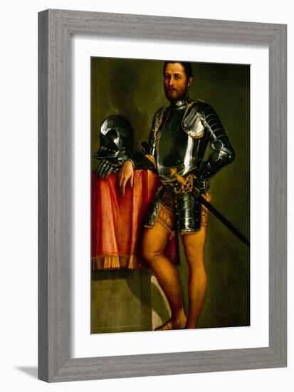 Portrait of a Gentleman by Veronese-Veronese-Framed Giclee Print