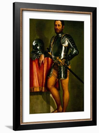 Portrait of a Gentleman by Veronese-Veronese-Framed Giclee Print