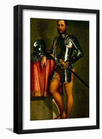 Portrait of a Gentleman by Veronese-Veronese-Framed Giclee Print