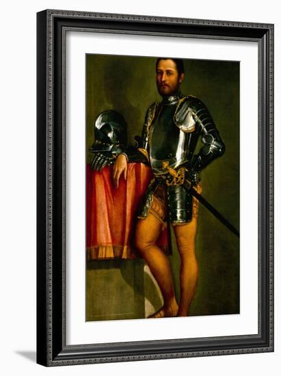 Portrait of a Gentleman by Veronese-Veronese-Framed Giclee Print