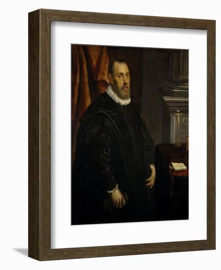 Portrait of a Gentleman, C.1580-Jacopo Robusti Tintoretto-Framed Giclee Print