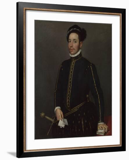 Portrait of a Gentleman (Il Gentile Cavalier), C. 1565-Giovan Battista Moroni-Framed Giclee Print