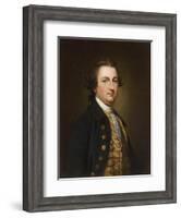 Portrait of a Gentleman, in a Blue Coat with a White Gold-Embroidered Waistcoat-Francis Cotes-Framed Giclee Print