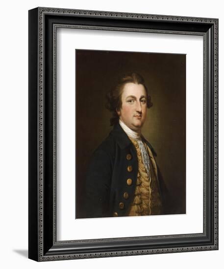 Portrait of a Gentleman, in a Blue Coat with a White Gold-Embroidered Waistcoat-Francis Cotes-Framed Giclee Print