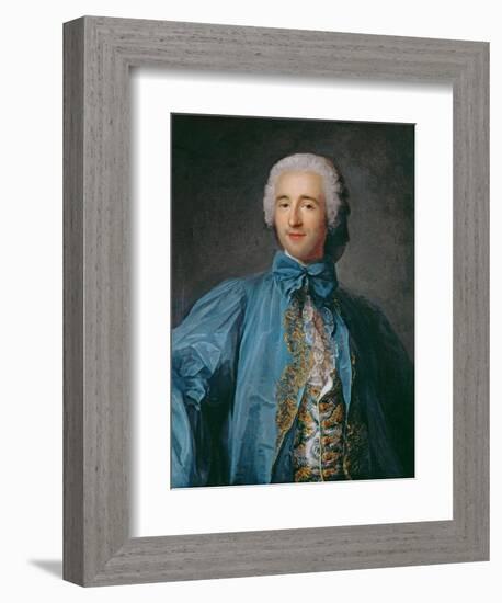 Portrait of a Gentleman in a Blue Coat-Jean-Marc Nattier-Framed Giclee Print
