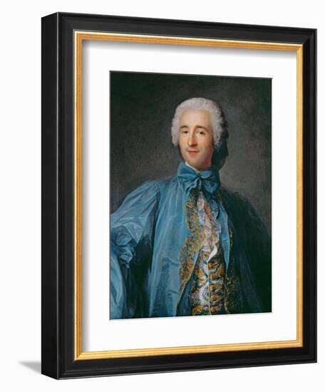 Portrait of a Gentleman in a Blue Coat-Jean-Marc Nattier-Framed Giclee Print