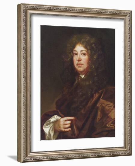 Portrait of a Gentleman in a Brown Robe-Sir Peter Lely-Framed Giclee Print