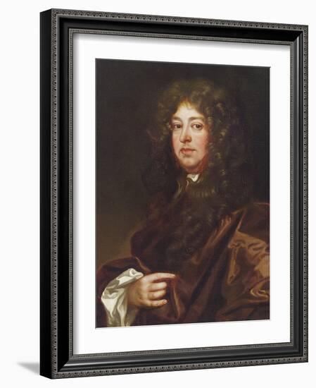 Portrait of a Gentleman in a Brown Robe-Sir Peter Lely-Framed Giclee Print