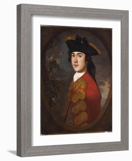 Portrait of a Gentleman in a Red Jacket-Sir Joshua Reynolds-Framed Giclee Print