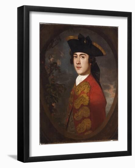 Portrait of a Gentleman in a Red Jacket-Sir Joshua Reynolds-Framed Giclee Print