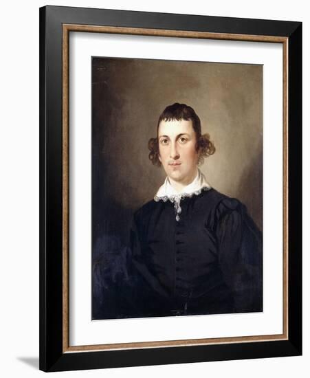 Portrait of a Gentleman, Probably Mr. Lyte, in Black Van Dyke Costume, 1769-Tilly Kettle-Framed Giclee Print