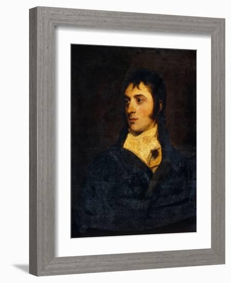 Portrait of a Gentleman, probably the Hon. William Lamb, 2nd Viscount Melbourne (1779-1848)-Thomas Lawrence-Framed Giclee Print