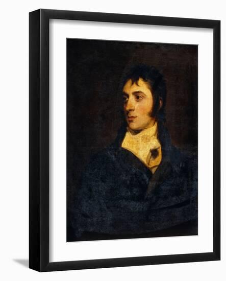 Portrait of a Gentleman, probably the Hon. William Lamb, 2nd Viscount Melbourne (1779-1848)-Thomas Lawrence-Framed Giclee Print