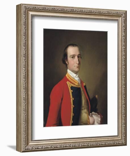 Portrait of a Gentleman, Traditionally Identified as Alexander Baillie of the First Foot, C.1761-62-Joseph Wright of Derby-Framed Giclee Print