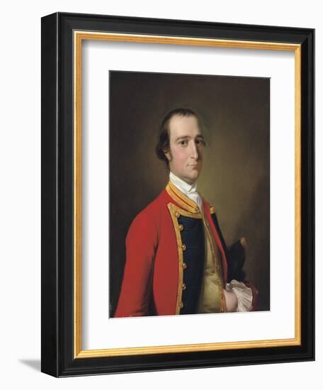 Portrait of a Gentleman, Traditionally Identified as Alexander Baillie of the First Foot, C.1761-62-Joseph Wright of Derby-Framed Giclee Print