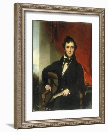 Portrait of a Gentleman-George Chinnery-Framed Giclee Print