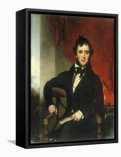 Portrait of a Gentleman-George Chinnery-Framed Premier Image Canvas