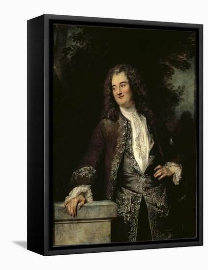 Portrait of a Gentleman-Jean Antoine Watteau-Framed Premier Image Canvas