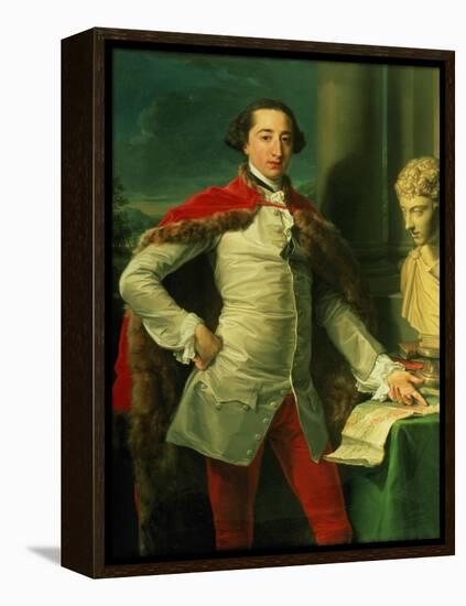 Portrait of a Gentleman-Pompeo Girolamo Batoni-Framed Premier Image Canvas