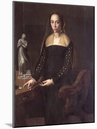 Portrait of a Gentlewoman-Agnolo Bronzino-Mounted Giclee Print