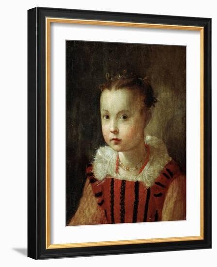 Portrait of a Girl, 16th or Early 17th Century-Federico Barocci-Framed Giclee Print