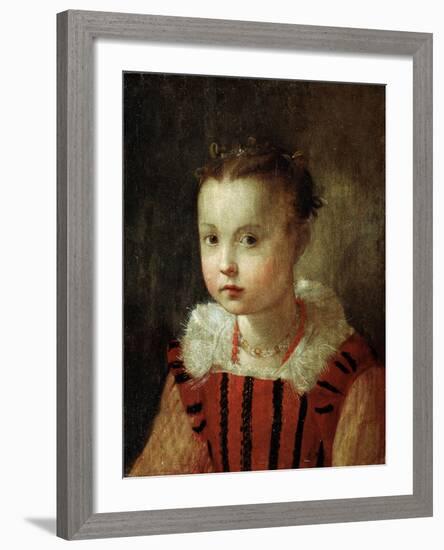 Portrait of a Girl, 16th or Early 17th Century-Federico Barocci-Framed Giclee Print