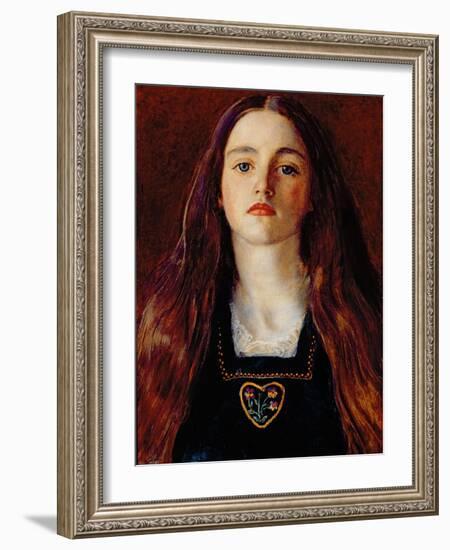 Portrait of a Girl, 1857-John Everett Millais-Framed Giclee Print