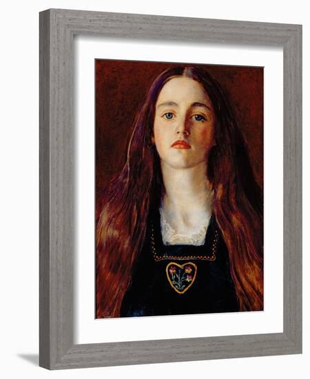 Portrait of a Girl, 1857-John Everett Millais-Framed Giclee Print