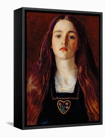 Portrait of a Girl, 1857-John Everett Millais-Framed Premier Image Canvas