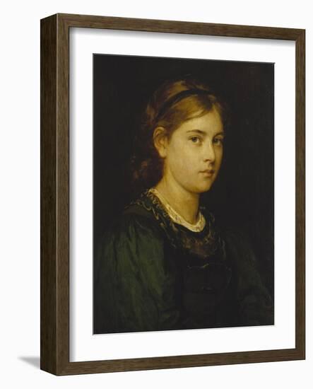 Portrait of a Girl, 1876-Franz Von Defregger-Framed Giclee Print