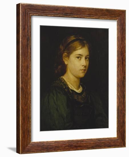 Portrait of a Girl, 1876-Franz Von Defregger-Framed Giclee Print