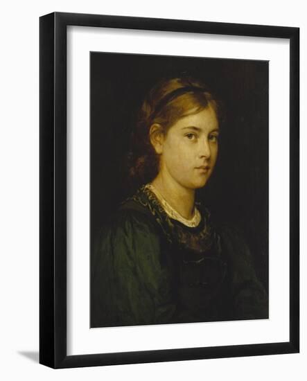 Portrait of a Girl, 1876-Franz Von Defregger-Framed Giclee Print