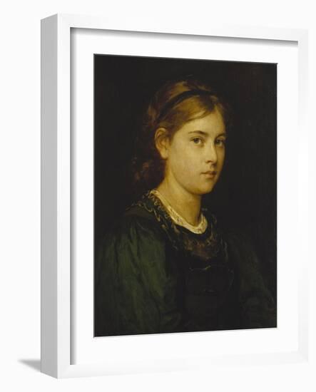 Portrait of a Girl, 1876-Franz Von Defregger-Framed Giclee Print