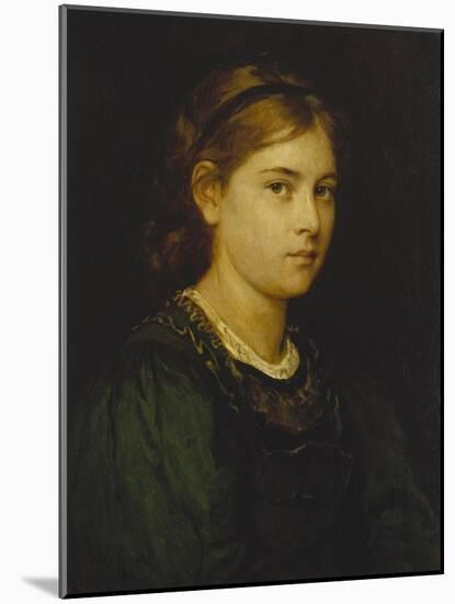 Portrait of a Girl, 1876-Franz Von Defregger-Mounted Giclee Print