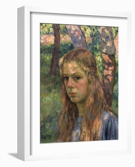 Portrait of a Girl, 20th Century-Théo van Rysselberghe-Framed Giclee Print