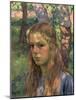 Portrait of a Girl, 20th Century-Théo van Rysselberghe-Mounted Giclee Print