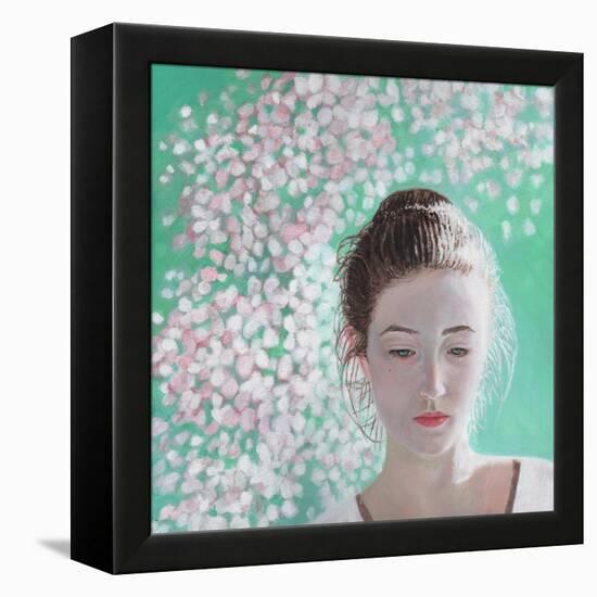 Portrait of a Girl Blossoming, 2015-Helen White-Framed Premier Image Canvas