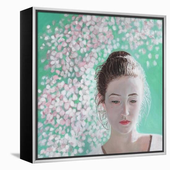 Portrait of a Girl Blossoming, 2015-Helen White-Framed Premier Image Canvas