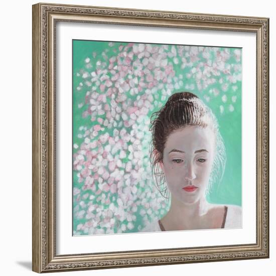 Portrait of a Girl Blossoming, 2015-Helen White-Framed Giclee Print