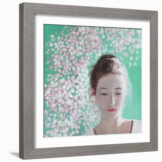 Portrait of a Girl Blossoming, 2015-Helen White-Framed Giclee Print