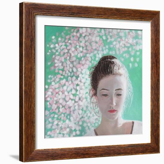 Portrait of a Girl Blossoming, 2015-Helen White-Framed Giclee Print